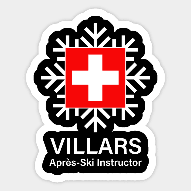 Villars Apres Ski Instructor Sticker by AntiqueImages